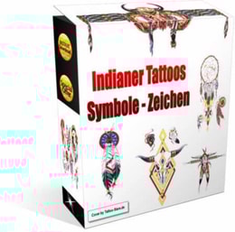 Indianer – Symbole – Zeichen – Tattoo Vorlagen.