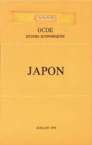 Etudes economiques de l'OCDE : Japon 1970