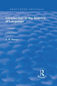 Introduction to the Science of Language