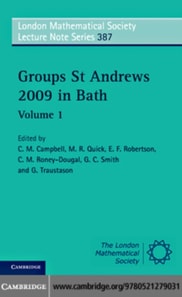 Groups St Andrews 2009 in Bath: Volume 1