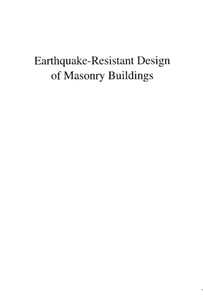 Earthquake-resistant Design Of Masonry Buildings