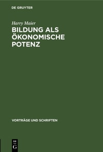 Bildung als okonomische Potenz