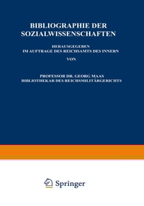 Bibliographie der Sozialwissenschaften