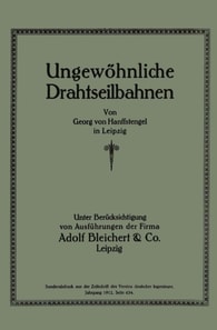 Ungewöhnliche Drahtseilbahnen