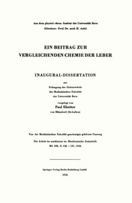 Ein Beitrag zur vergleichenden Chemie der Leber