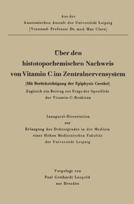 Über den histotopochemischen Nachweis von Vitamin C im Zentralnervensystem