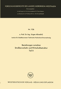 Beziehungen zwischen Straßenverkehr und Wirtschaftsstruktur