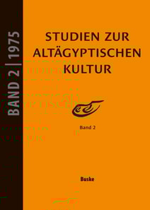 Studien zur Altagyptischen Kultur Band 2