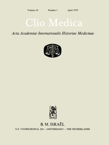 Clio Medica. Acta Academiae Internationalis Historiae Medicinae. Vol. 10
