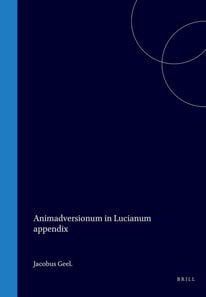 Tib. Hemsterhusii Animadversionum in Lucianum appendix