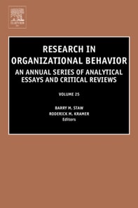 Research in Organizational Behavior
