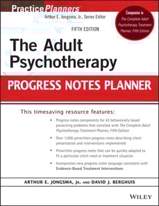 Adult Psychotherapy Progress Notes Planner