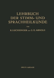 Lehrbuch der Stimm- und Sprachheilkunde
