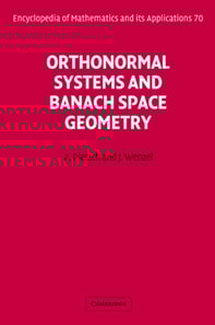 Orthonormal Systems and Banach Space Geometry