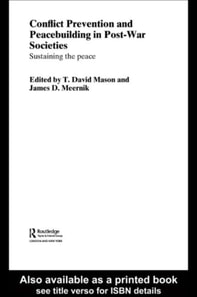 Conflict Prevention and Peace-building in Post-War Societies