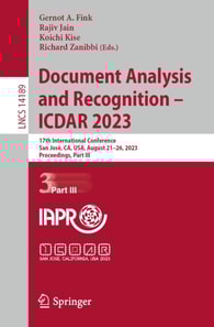 Document Analysis and Recognition - ICDAR 2023