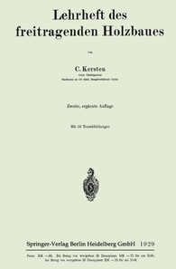 Lehrheft des freitragenden Holzbaues
