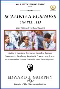 Scaling a Business Simplified: Scaling Is Increasing Revenue or Expanding Business Operations by Developing Sustainable Processes and Systems to Accommodate Greater Demand without Increasing Costs.