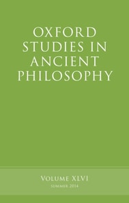Oxford Studies in Ancient Philosophy, Volume 46
