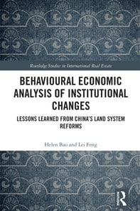 Behavioural Economic Analysis of Institutional Changes