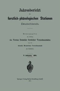 Jahresbericht der forstlich-phänologischen Stationen Deutschlands
