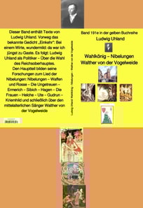 Wahlkönig – Nibelungen – Walther von der Vogelweide  –  Band 191e in der gelben Buchreihe – bei Jürgen Ruszkowski
