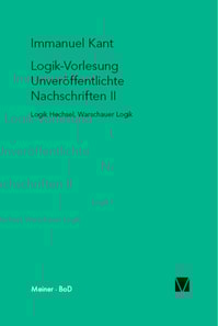 Logik-Vorlesung. Unveröffentlichte Nachschriften II