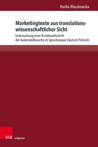 Marketingtexte aus translationswissenschaftlicher Sicht