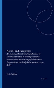 Notarii and exceptores