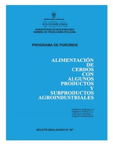 Alimentación de cerdos con algunos productos y subproductos agroindustriales