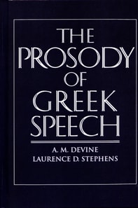 Prosody of Greek Speech