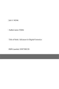 Advances in Digital Forensics