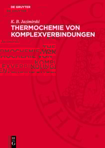 Thermochemie von Komplexverbindungen