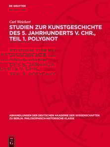 Studien zur Kunstgeschichte des 5. Jahrhunderts v. Chr., Teil 1. Polygnot