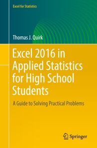 Excel 2016 in Applied Statistics for High School Students