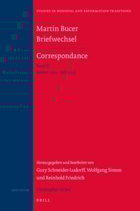 Martin Bucer Briefwechsel/Correspondance: Band XI (Januar 1534 - Juli 1534)