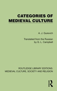 Categories of Medieval Culture