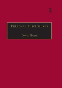 Personal Disclosures