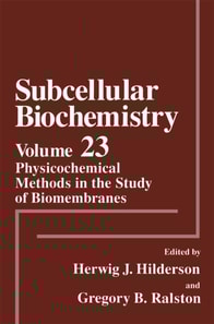 Physicochemical Methods in the Study of Biomembranes