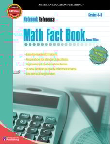 Math Fact Book, Grades 4 - 8