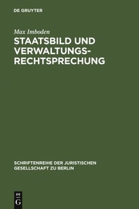 Staatsbild und Verwaltungsrechtsprechung