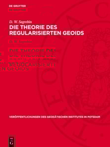 Die Theorie des regularisierten Geoids