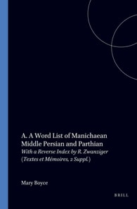 Word-List of Manichaean Middle Persian and Parthian