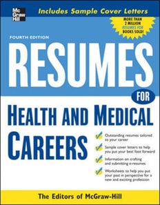 Resumes for Health and Medical Careers