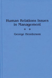 Human Relations Issues in Management