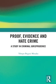 Proof, Evidence and Hate Crime