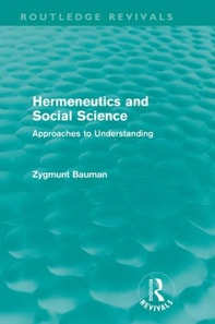 Hermeneutics and Social Science (Routledge Revivals)