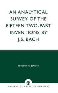 Analytical Survey of the Fifteen Two-Part Inventions by J.S. Bach