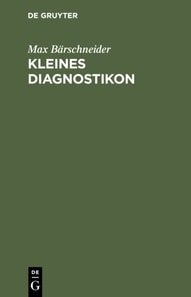 Kleines Diagnostikon