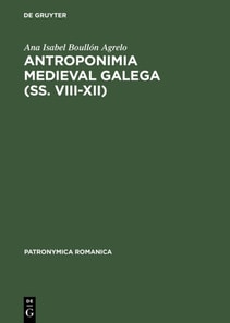 Antroponimia medieval galega (ss. VIII–XII)